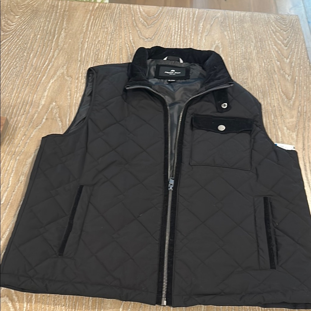 Black Quilted Men's Vest
